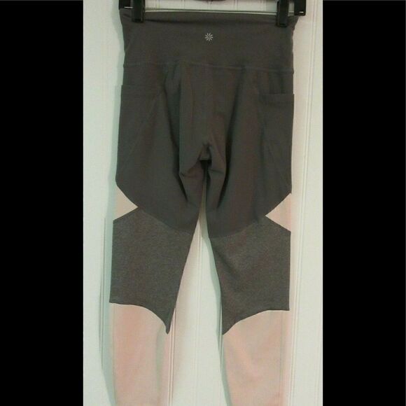 Athleta yoga pants gray & pink sz small - Picture 2 of 8